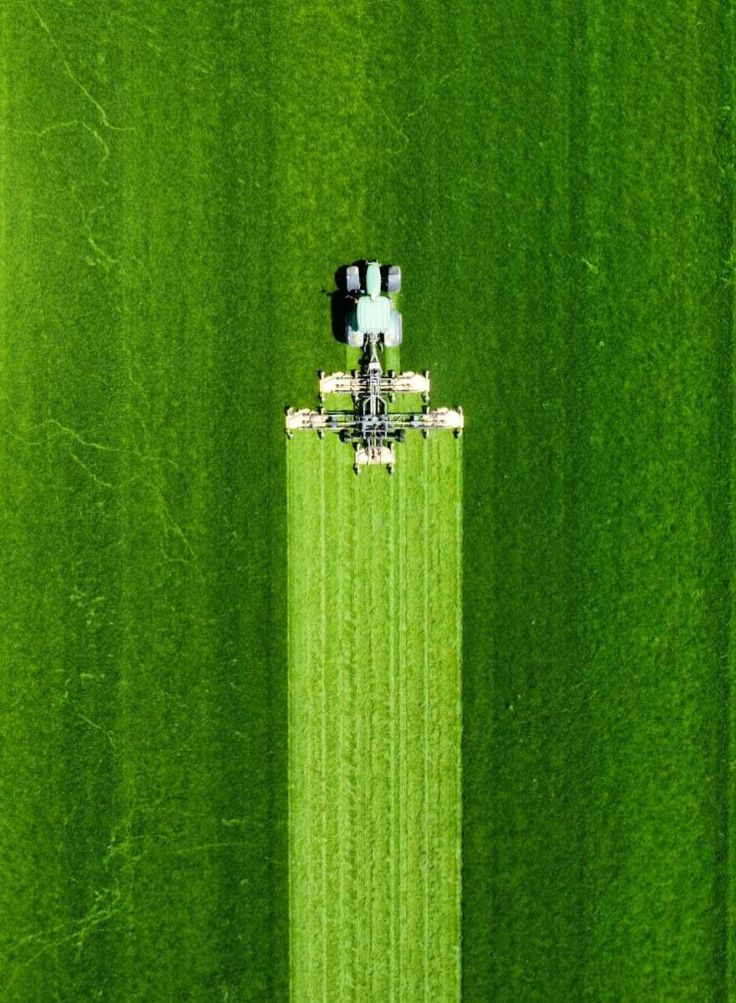 Aerial agricultural field